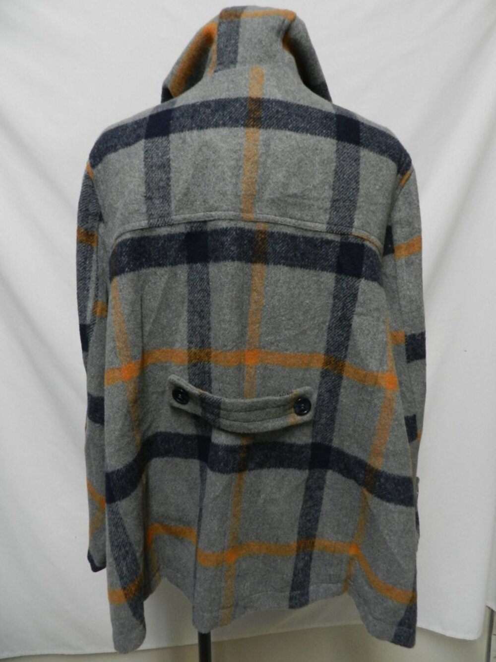 ModCloth Toggle over Coat jacket grey lined Pockets Hooded Women Size Sz 2X - Picture 9 of 11
